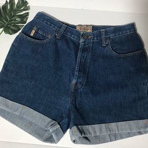 EXPRESS vintage high waisted denim shorts